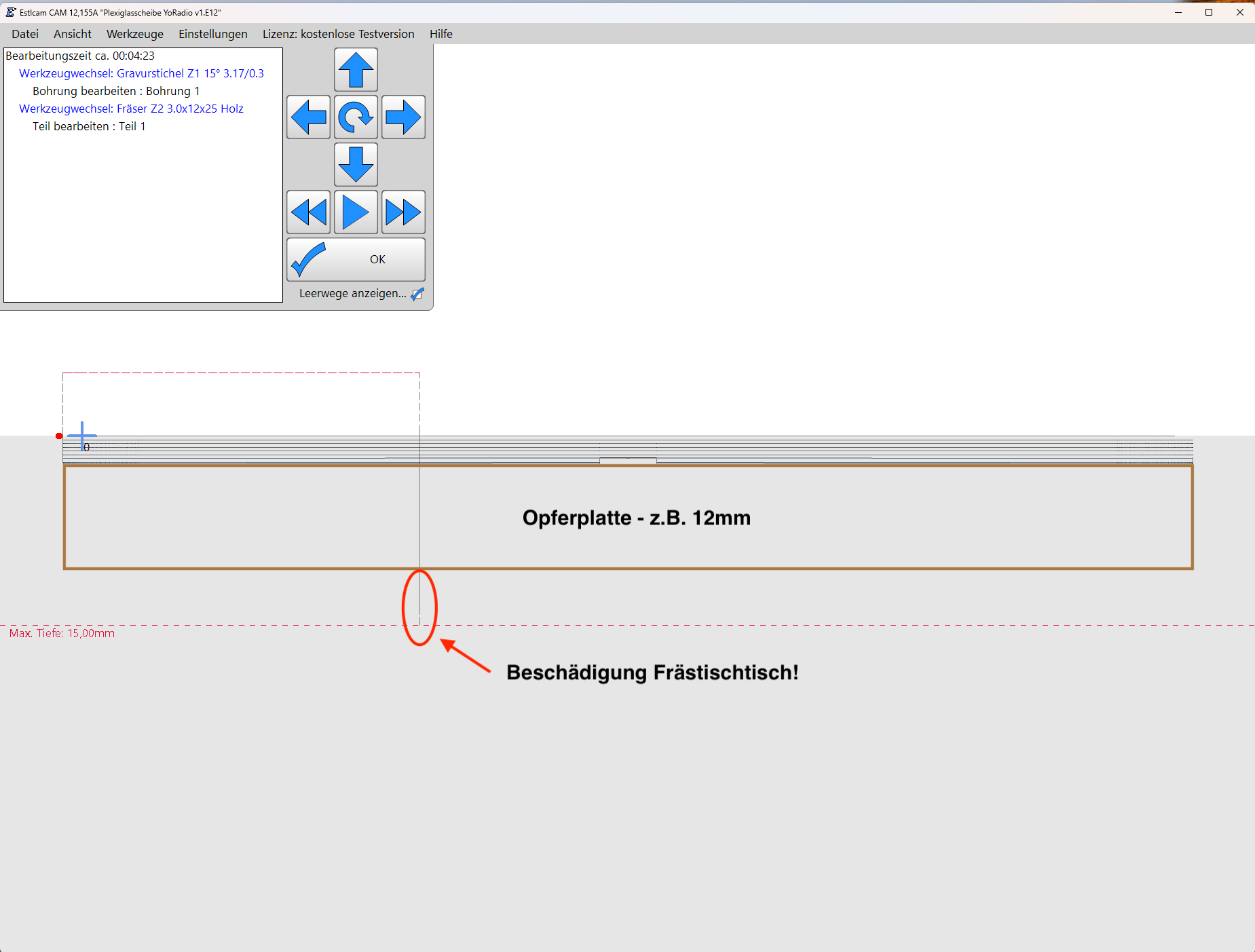 Frässimulation Details
